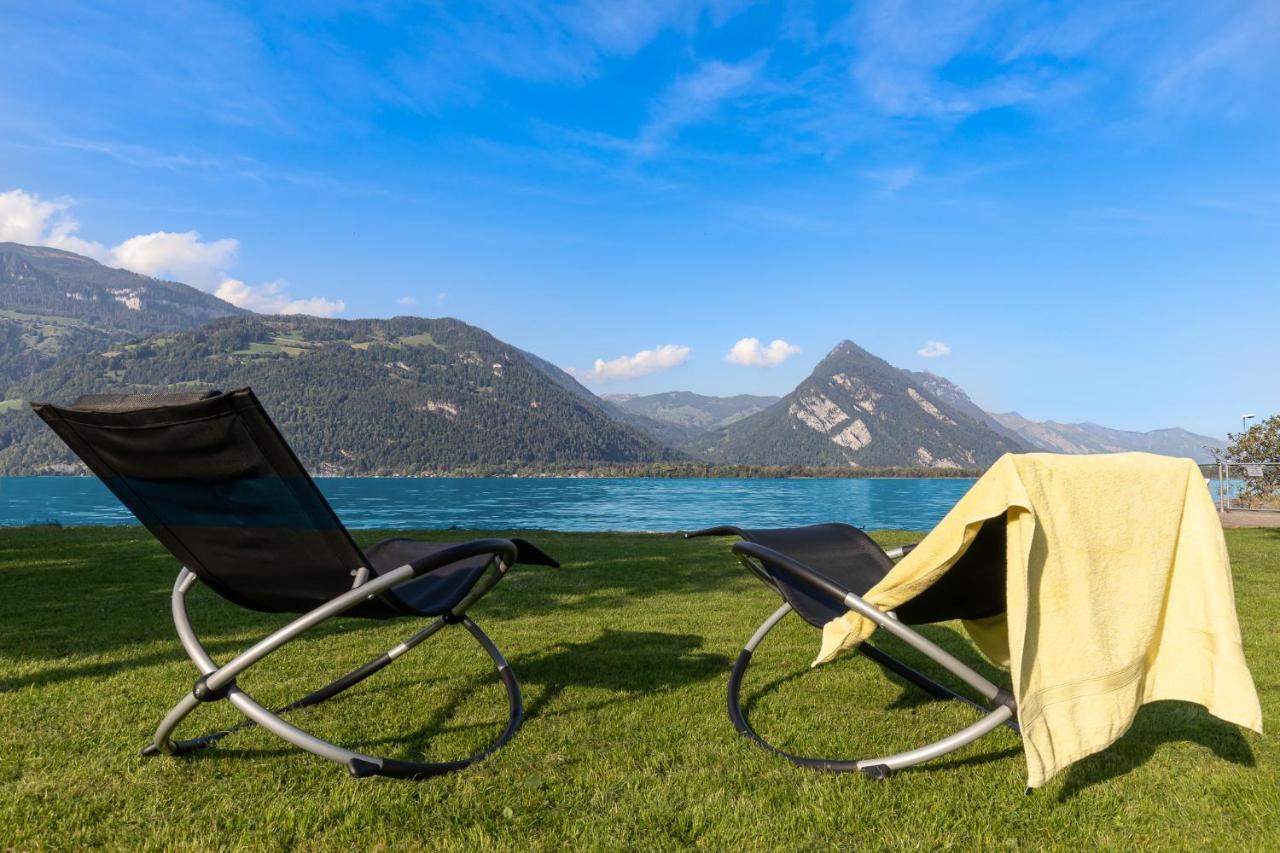 Strandhuesli Directly On Lake Thun Därligen Buitenkant foto