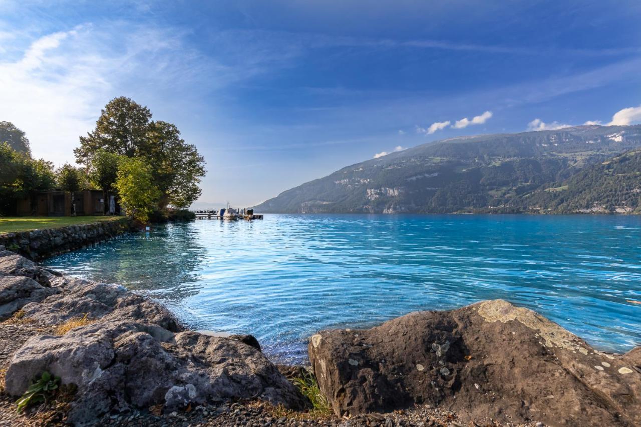 Strandhuesli Directly On Lake Thun Därligen Buitenkant foto